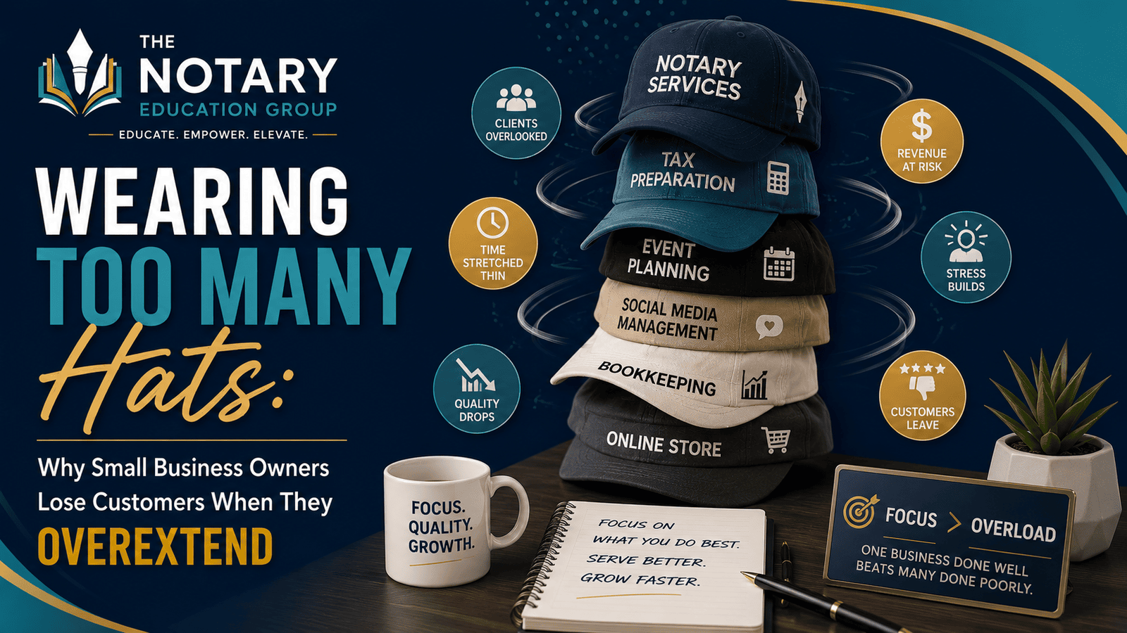 Wearing Too Many Hats: Why Small Business Owners Lose Customers When They Overextend